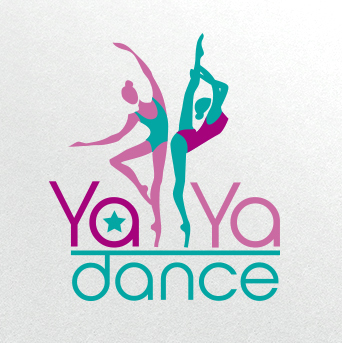 Создание логотипа и элементов фирменного стиля. Клиент YaYa dance – школа растяжки балета.